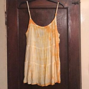 Torrid yellow tie dye top